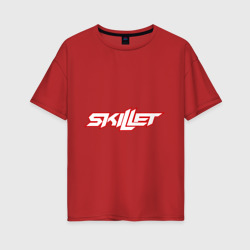 Женская футболка хлопок Oversize Skillet