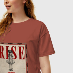 Женская футболка хлопок Oversize Rise Skillet - фото 2