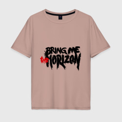 Мужская футболка хлопок Oversize Bring me the horizon