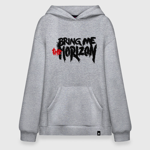 Худи SuperOversize хлопок Bring me the horizon, цвет меланж