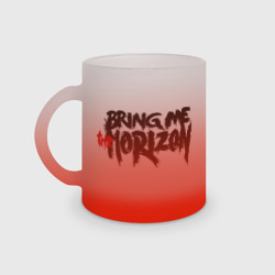 Кружка матовая стеклянная Bring me the horizon