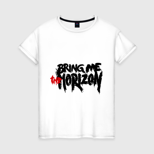 Женская футболка хлопок Bring me the horizon