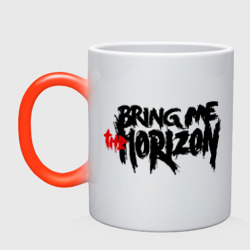 Кружка хамелеон Bring me the horizon