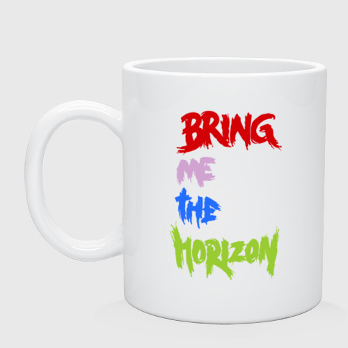 Кружка керамическая Bring me the horizon, цвет белый