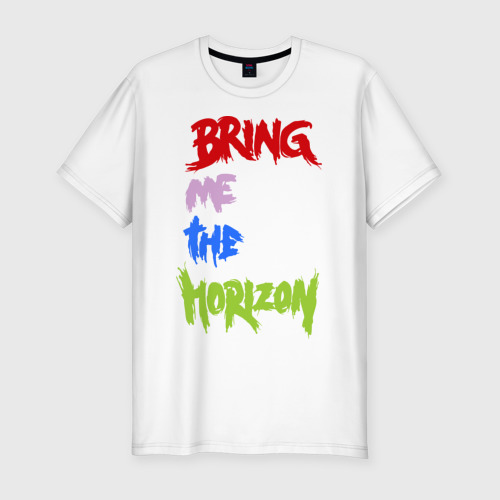 Мужская футболка хлопок Slim Bring me the horizon