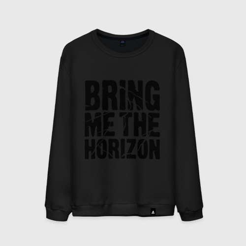 Мужской свитшот хлопок Bring me the horizon, цвет черный