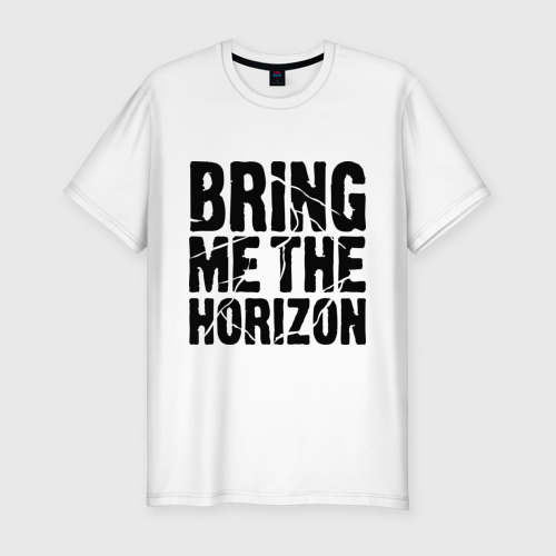 Мужская футболка хлопок Slim Bring me the horizon