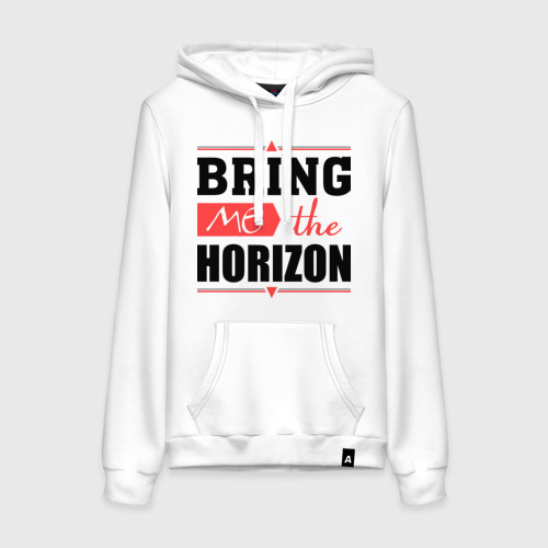 Женская толстовка хлопок Bring me the horizon, цвет белый