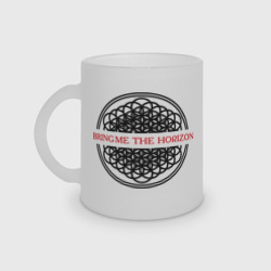 Кружка матовая стеклянная Bring me the horizon