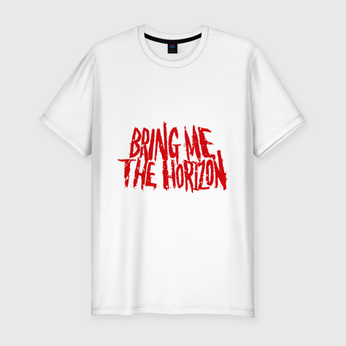 Мужская футболка хлопок Slim Bring me the horizon