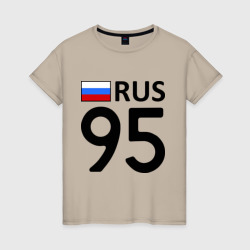 Женская футболка хлопок Чеченская Республика 95