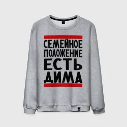 Мужской свитшот хлопок Есть Дима