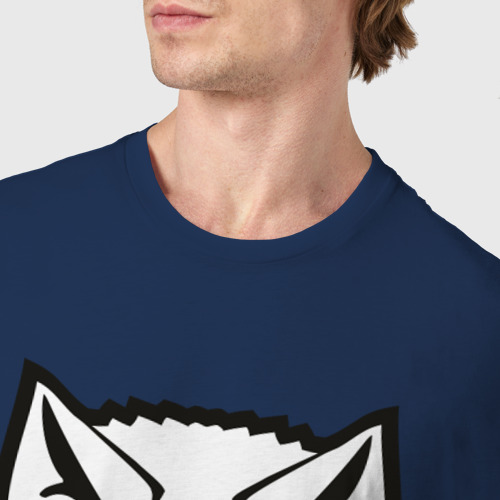 Мужская футболка хлопок Сопротивление white, цвет темно-синий - фото 6