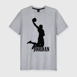 Michael Jordan – Мужская футболка хлопок Slim с принтом купить