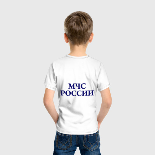 Детская футболка хлопок МЧС России, цвет белый - фото 4