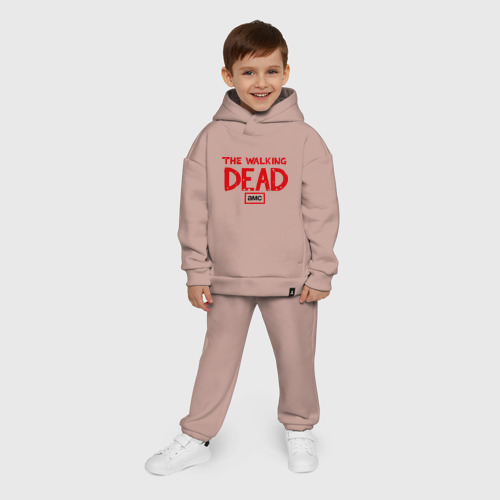 Детский костюм хлопок Oversize The walking dead, цвет пыльно-розовый - фото 9