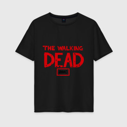 Женская футболка хлопок Oversize The walking dead