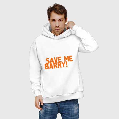 Мужское худи Oversize хлопок Save me, Barry! - фото 3