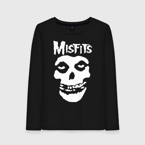 Женский лонгслив хлопок Misfits, цвет черный