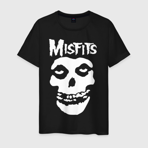 Мужская футболка хлопок Misfits, цвет черный