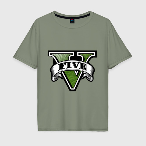 Мужская футболка хлопок Oversize с принтом GTA five, вид спереди #2