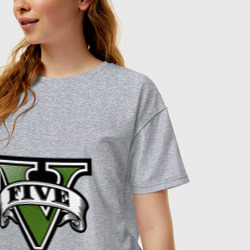 Женская футболка хлопок Oversize GTA Five - фото 2