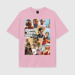 Женская футболка Oversize хлопок texturе GTA