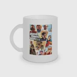 Кружка матовая стеклянная GTA