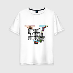 Женская футболка хлопок Oversize GTA 5