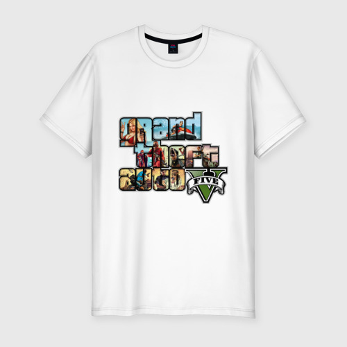 Мужская футболка хлопок Slim GTA 5