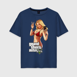 Женская футболка хлопок Oversize GTA V