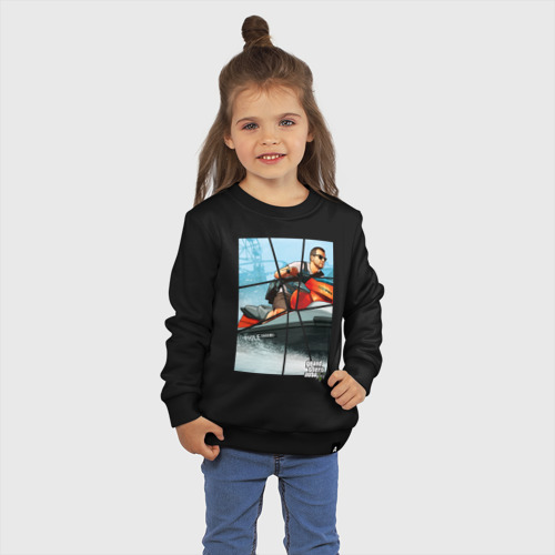 Детский свитшот хлопок GTA V, цвет черный - фото 3