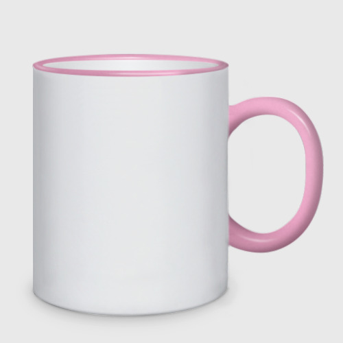 Кружка двухцветная Валю бочком, цвет Кант розовый - фото 2