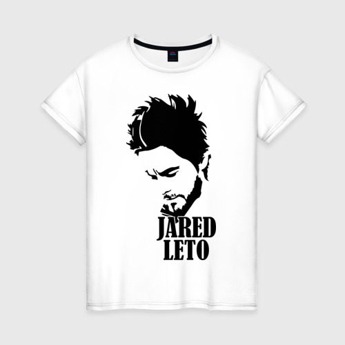 Женская футболка хлопок Jared Leto, цвет белый