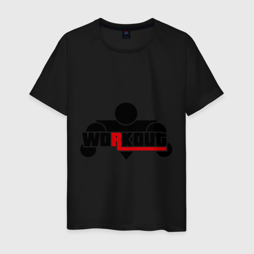 Мужская футболка хлопок WorkOut GTA V Style, цвет черный