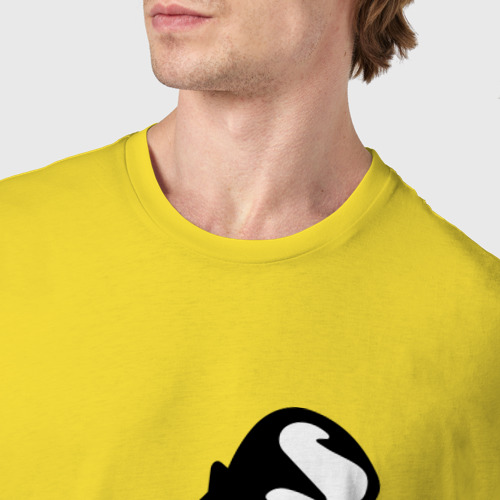 Мужская футболка хлопок Boxing (бокс), цвет желтый - фото 6