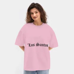 Женская футболка Oversize хлопок texturе Los Santos - фото 2
