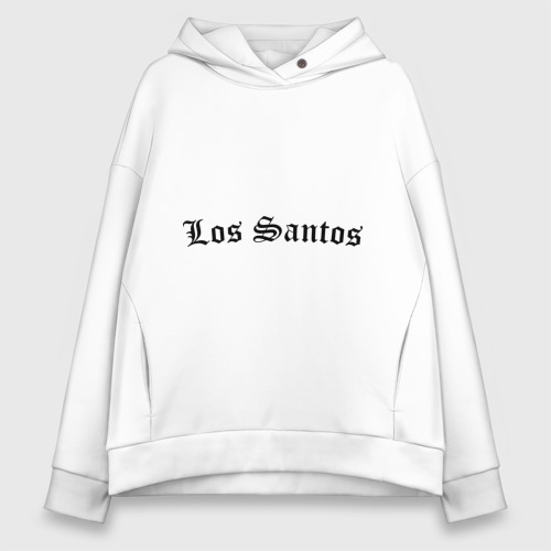 Женское худи Oversize хлопок Los Santos, цвет белый