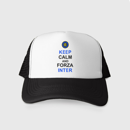 Кепка тракер с сеткой keep calm and forza Inter, цвет черный