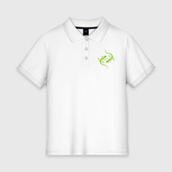 Женское поло хлопок Ящерицы