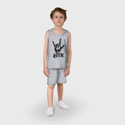 Детская пижама с шортами хлопок Рок Rock - фото 2