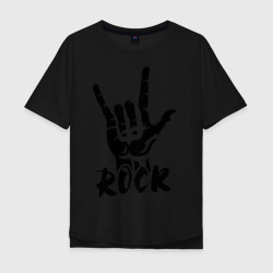Мужская футболка хлопок Oversize Рок (Rock)