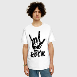 Мужская футболка хлопок Oversize Рок Rock - фото 2