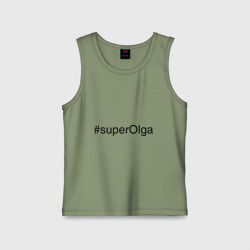 Детская майка хлопок #superOlga