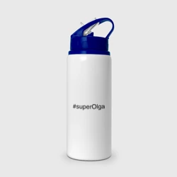 Бутылка для воды с трубочкой #superOlga