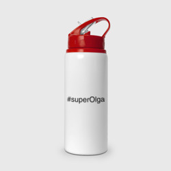 Бутылка для воды с трубочкой #superOlga