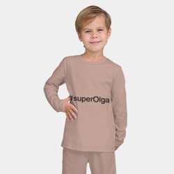 Детская пижама с лонгсливом хлопок #superOlga - фото 2