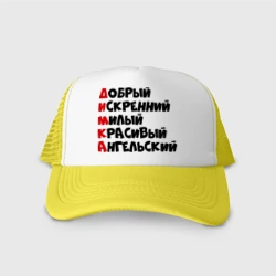 Кепка тракер с сеткой Комплименты Дима