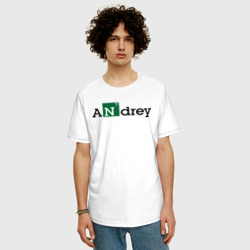 Мужская футболка хлопок Oversize Andrey - фото 2