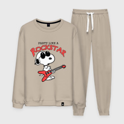 Мужской костюм хлопок Snoopy Rockstar